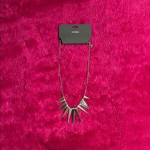 Express Silver Geometric Necklace